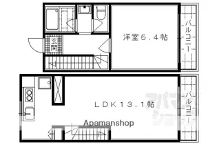 パークハウス【107号室】の間取り