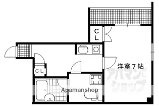 CQレジデンス京都東山三条【603号室】の間取り