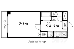 ウインズタックII【305号室】の間取り