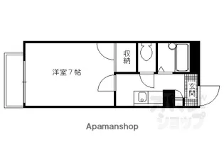 レオパレス立林【105号室】の間取り