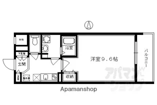 インベスト京都堀川【604号室】の間取り