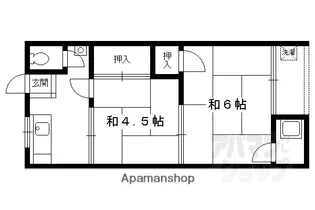 第一永井荘【205号室】の間取り