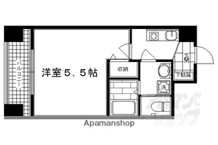 SHICATA SIX BLDG【901号室】の間取り