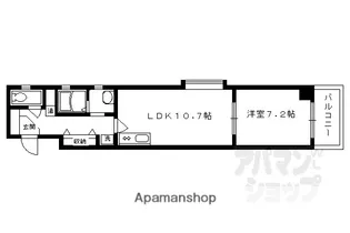 アヴィ四条【201号室】の間取り