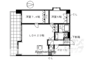 ネバーランド御所南【901号室】の間取り