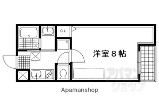 「アークリード東山三条」【3階】の間取り