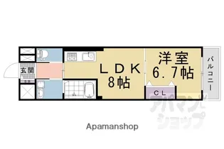 S.Creek長岡京【1階】の間取り