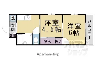 サンシティフジト【B102号室】の間取り