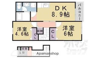 セントレア小野A【2階】の間取り