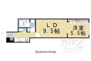 プラウレーヴ富小路【302号室】の間取り