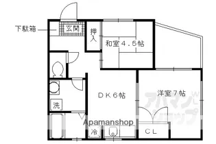 パルアベニュー醍醐【206号室】の間取り