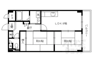 メゾンドセレサ【203号室】の間取り