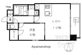 フレンドリーハウス匠 四条堀川【202号室】の間取り