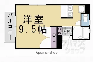 M’S COURT椥辻II番館【102号室】の間取り