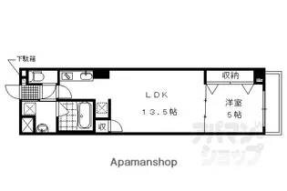 リビエール桃陵【207号室】の間取り