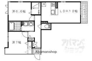 シャーメゾンMISHA【301号室】の間取り