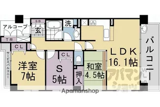 2SLDKの間取り画像