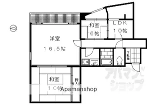 グランフォルム京都御所南【802号室】の間取り