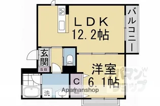 シャーメゾン聖【201号室】の間取り