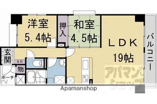 フォルム五条西洞院【507号室】の間取り