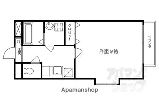 1Kの間取り画像