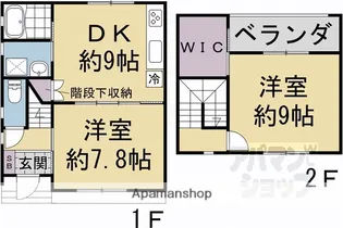 京都府京都市下京区小稲荷町【一戸建】の間取り