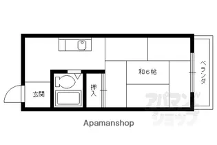 ハイツワタナベII【208号室】の間取り