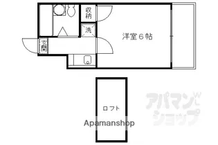 グローリーハイツ淀【204号室】の間取り
