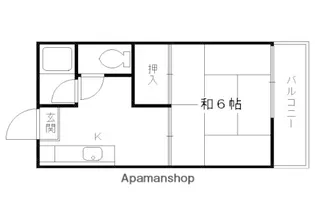 大山ニューハイツ【203号室】の間取り