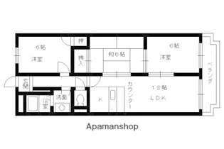 ソレーユ小栗栖【202号室】の間取り