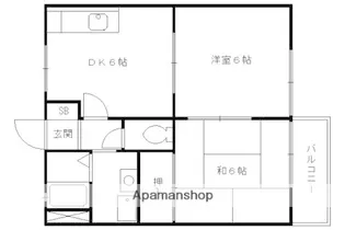 サンライズハイツ【203号室】の間取り