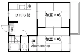 アネックス墨染【102号室】の間取り