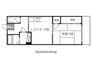レジデンス菱屋【3階】の間取り