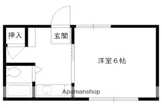 万帖ハイツ【302号室】の間取り