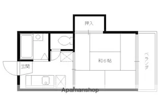 TOWNY JOY【208号室】の間取り