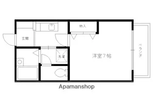 テラ・リーブリー瓦町【103号室】の間取り