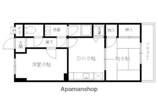 ポインセチア【305号室】の間取り