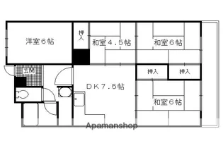 ファミール伏見【4階】の間取り