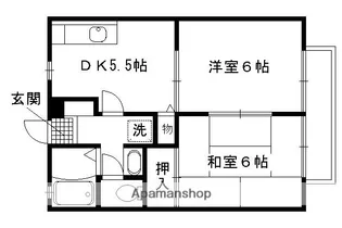 グランシャリオE棟【202号室】の間取り