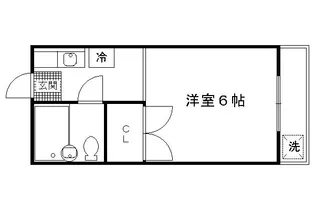 レジデンス竹田【306号室】の間取り