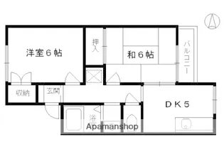 第三芳月ハイツ【8号室】の間取り