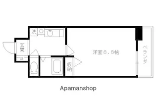 ザ・ブセナ稲荷新道【303号室】の間取り