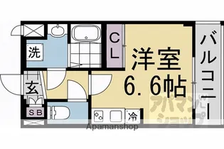 アドバンス京都レイズ【3階】の間取り