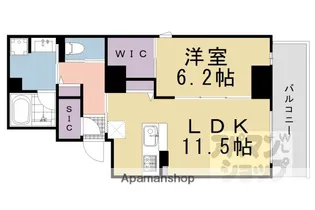 SHA MAISON 御幸町御池【203号室】の間取り