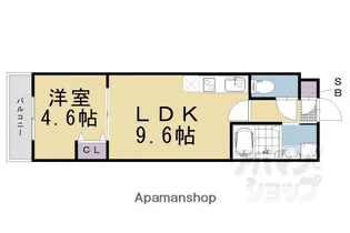 菊岡家新町館【208号室】の間取り