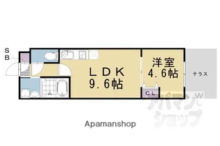 菊岡家新町館【103号室】の間取り