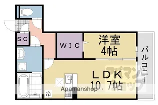 GRAMM佐野屋敷【103号室】の間取り