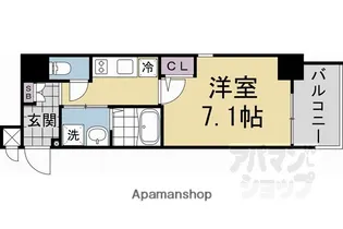 エストゥルース京都【404号室】の間取り