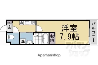 ビエノス京都伏見【2階】の間取り