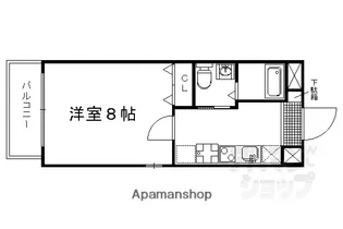 J&N三条神宮前【402号室】の間取り
